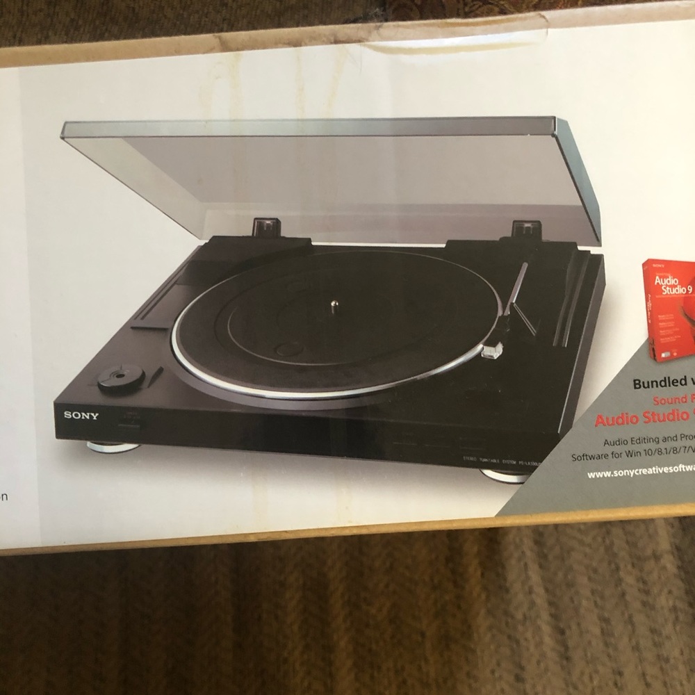 New in box Sony stereo turntable